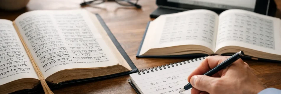 A Biblical Hebrew Lesson Example, Step by Step